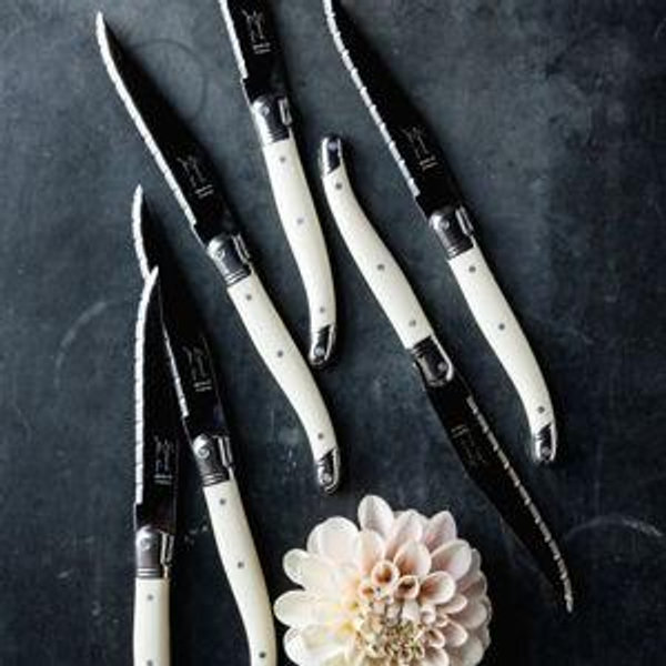 French Steak Knife Set - in Ivory