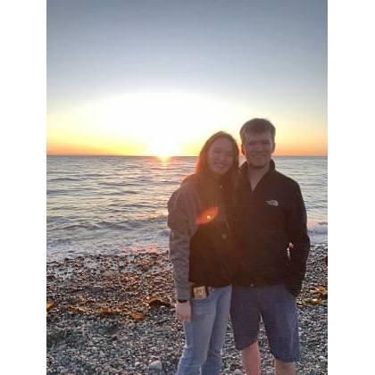 A beautiful sunset on the beaches of Washington
