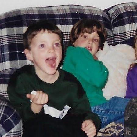 The first time we met (St. Albans, VT - 1995). Clearly, Mike's thrilled to have met his future wifey.