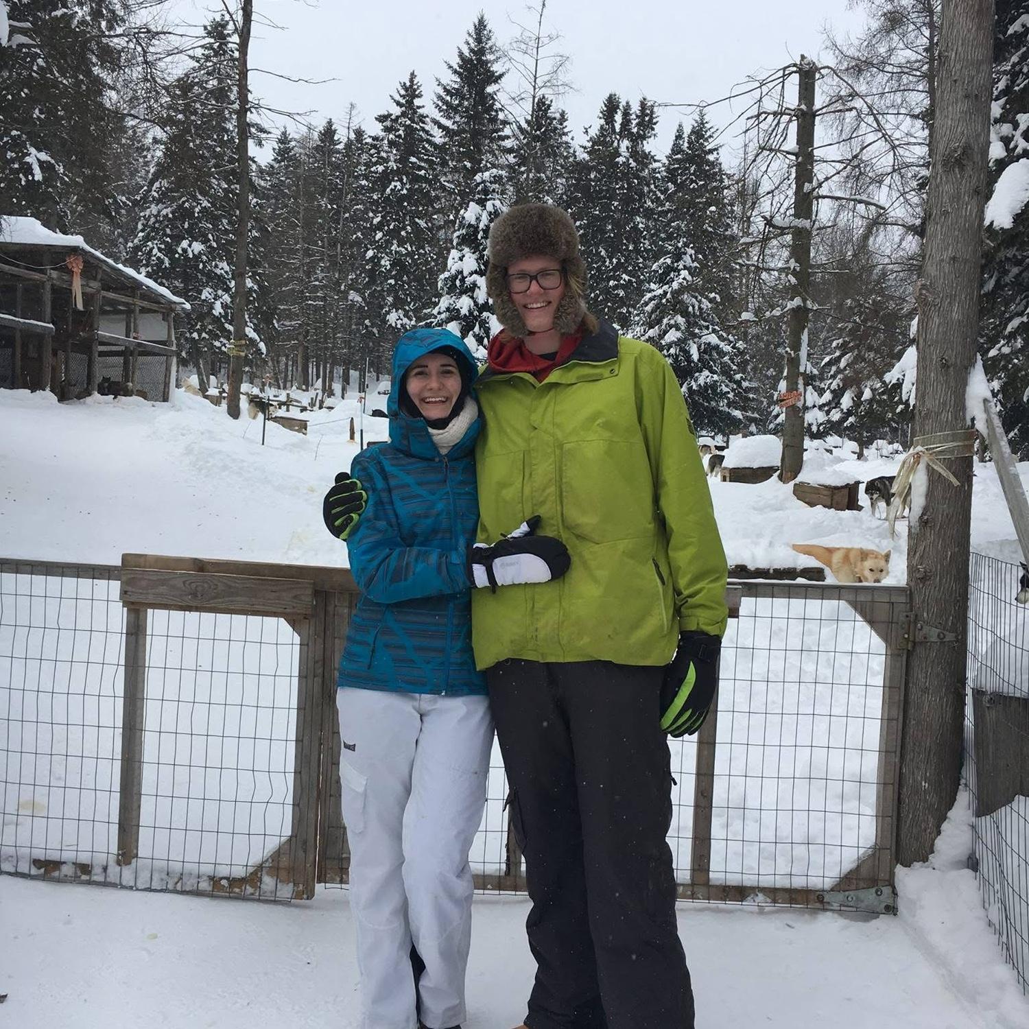 We went Dogsledding in Tremblant, Canada and took this picture outside of the kennels!
(January 2017)