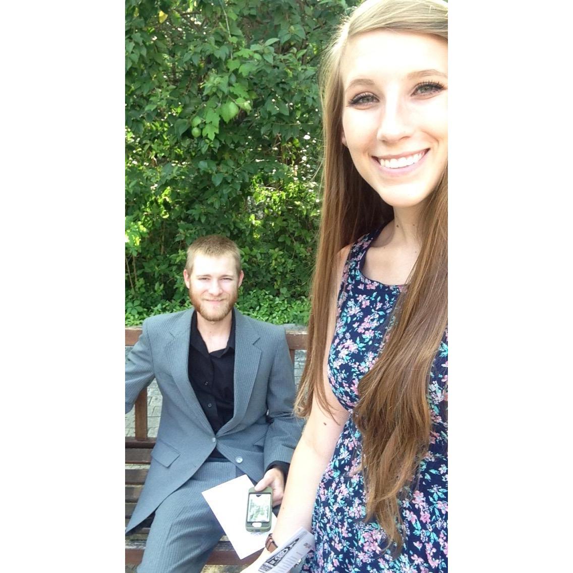 At Sarah's UT Ring Ceremony-- April 2015