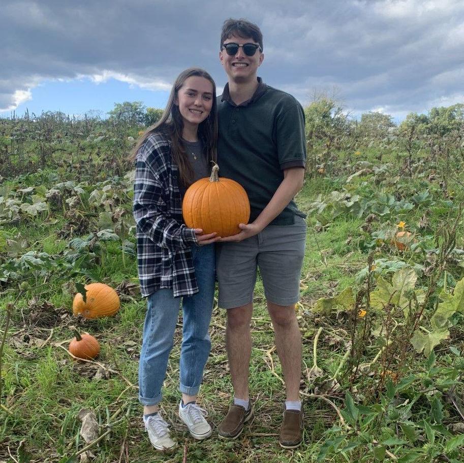 2-year anniversary at a pumpkin patch!