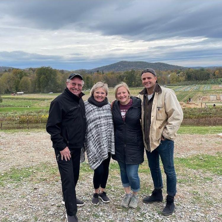 Mom & Juan came to visit at the farm in NY