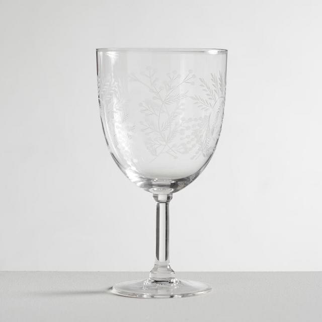 Monique Lhuillier Gabrielle Etched Red Wine Glasses, Set of 4