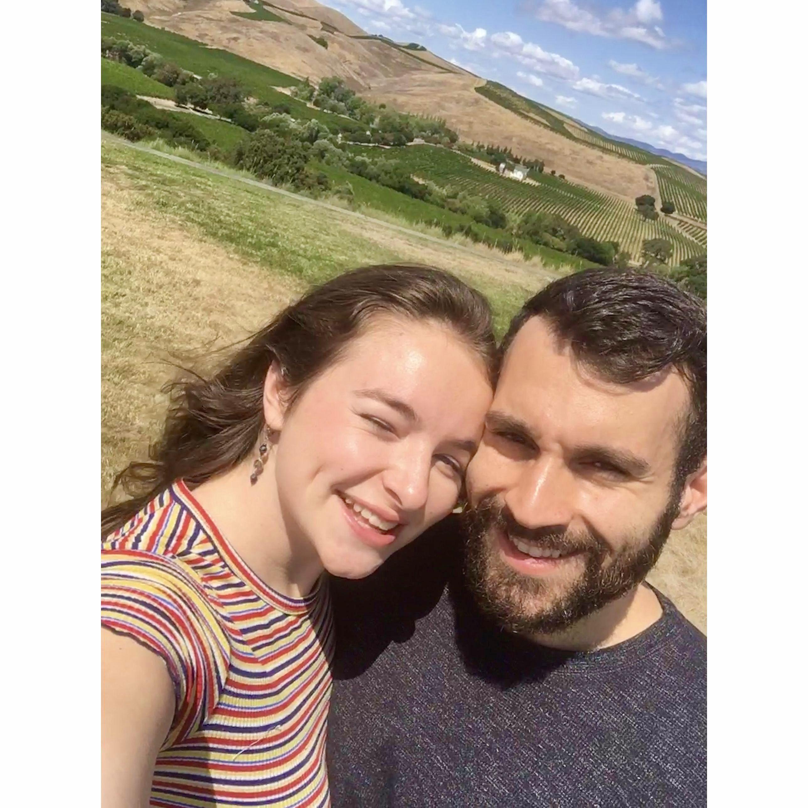 August 2019 - At a vineyard in Napa