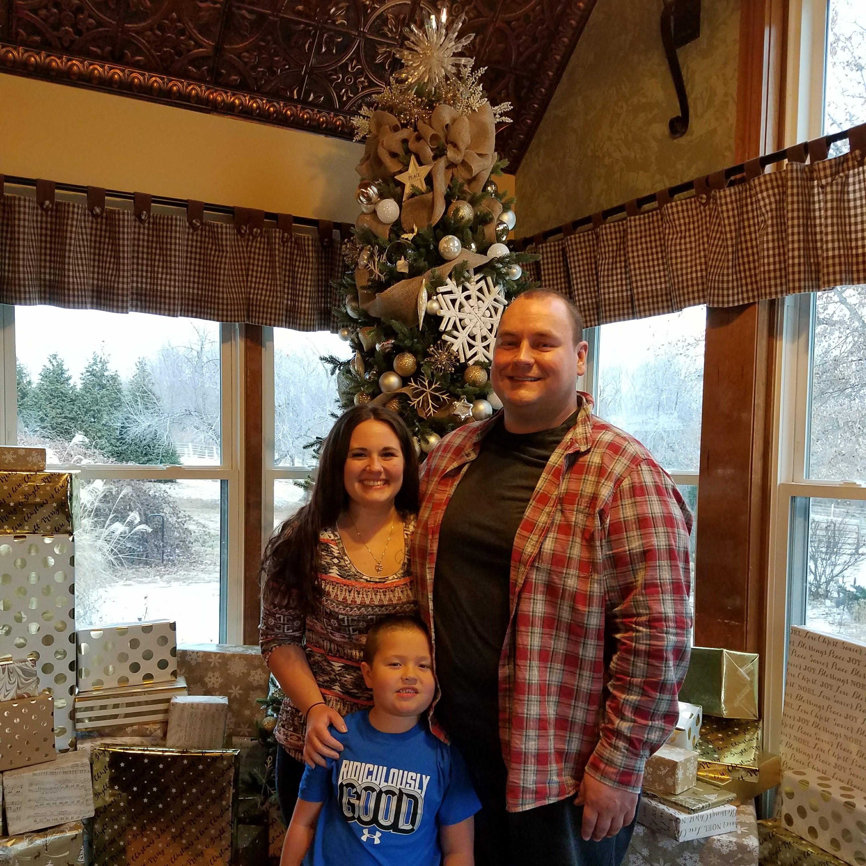 Christmas family photo (Eli didnt want to smile)