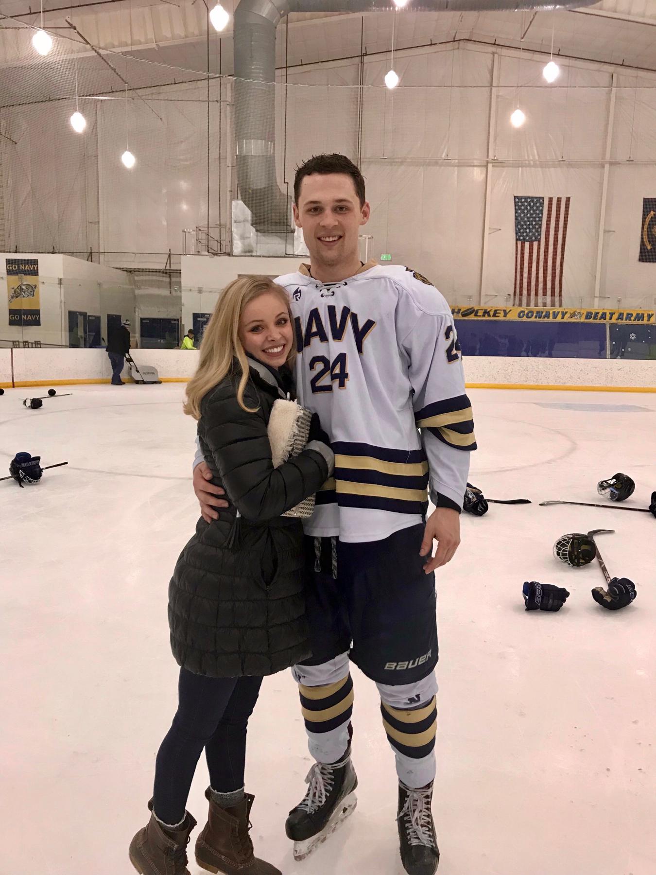 One of many photos post-Navy hockey games!