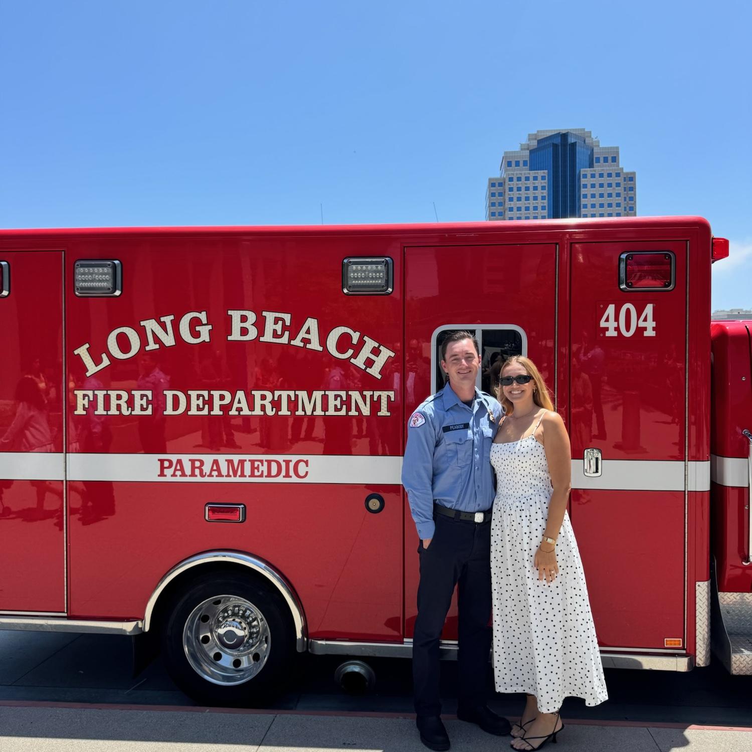 Mike graduated from his Ambulance Operator Academy and is working as an EMT for the Long Beach Fire Department.