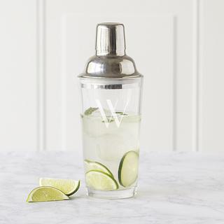 Personalized Silver Cocktail Shaker