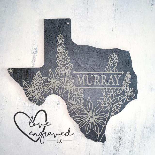 Personalized Texas Cheese Board