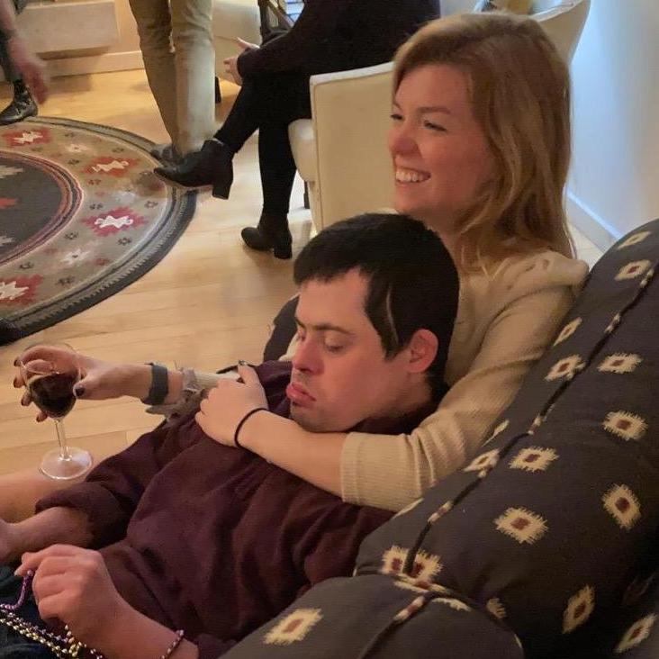 Bridget's first family Christmas with the Newman Clan. Can't tell who looks more comfortable- Jake or Bridge.
-Michigan 2020
