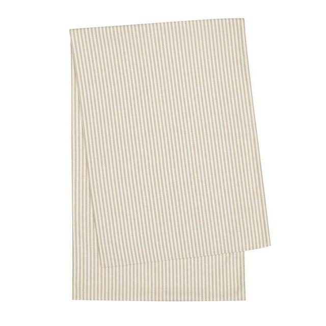 Wheaton Stripe Table Runner, Flax