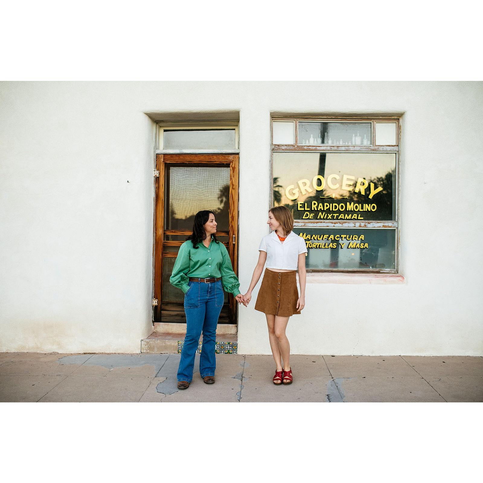 We both share a passion for Tucson history and love buildings that conjure up a feeling of the past! Photo by Meredith Amadee