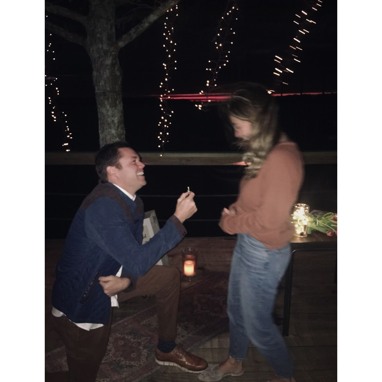 Corbin proposed at Hannah's lake house near her home in Helena. It was perfect in every way!