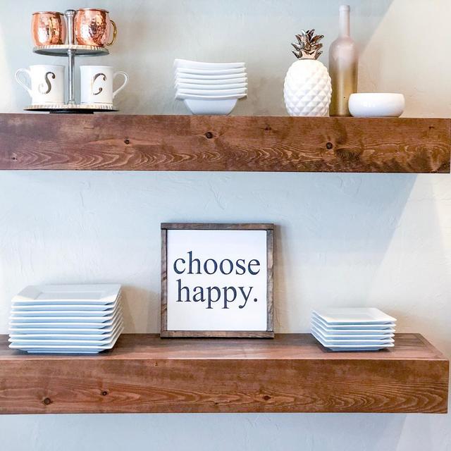 Floating Shelf, Custom Floating Shelves, Floating Shelves, Farmhouse Shelf, Open Shelving, Chunky Shelf, Kitchen Shelf, Bathroom Shelf
