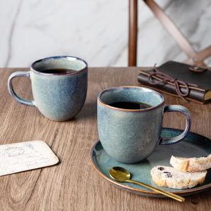 AmorArc 12oz Coffee Mugs, set of 6 Ceylon Blue