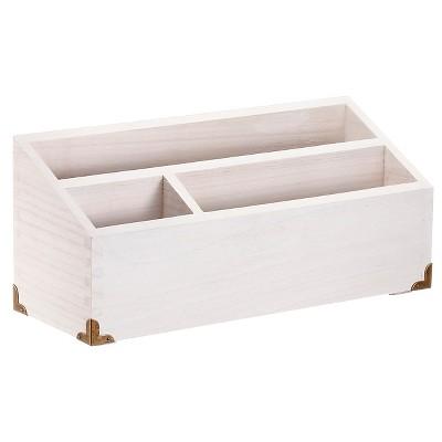 Desktop Storage Unit, White Wood - Threshold™