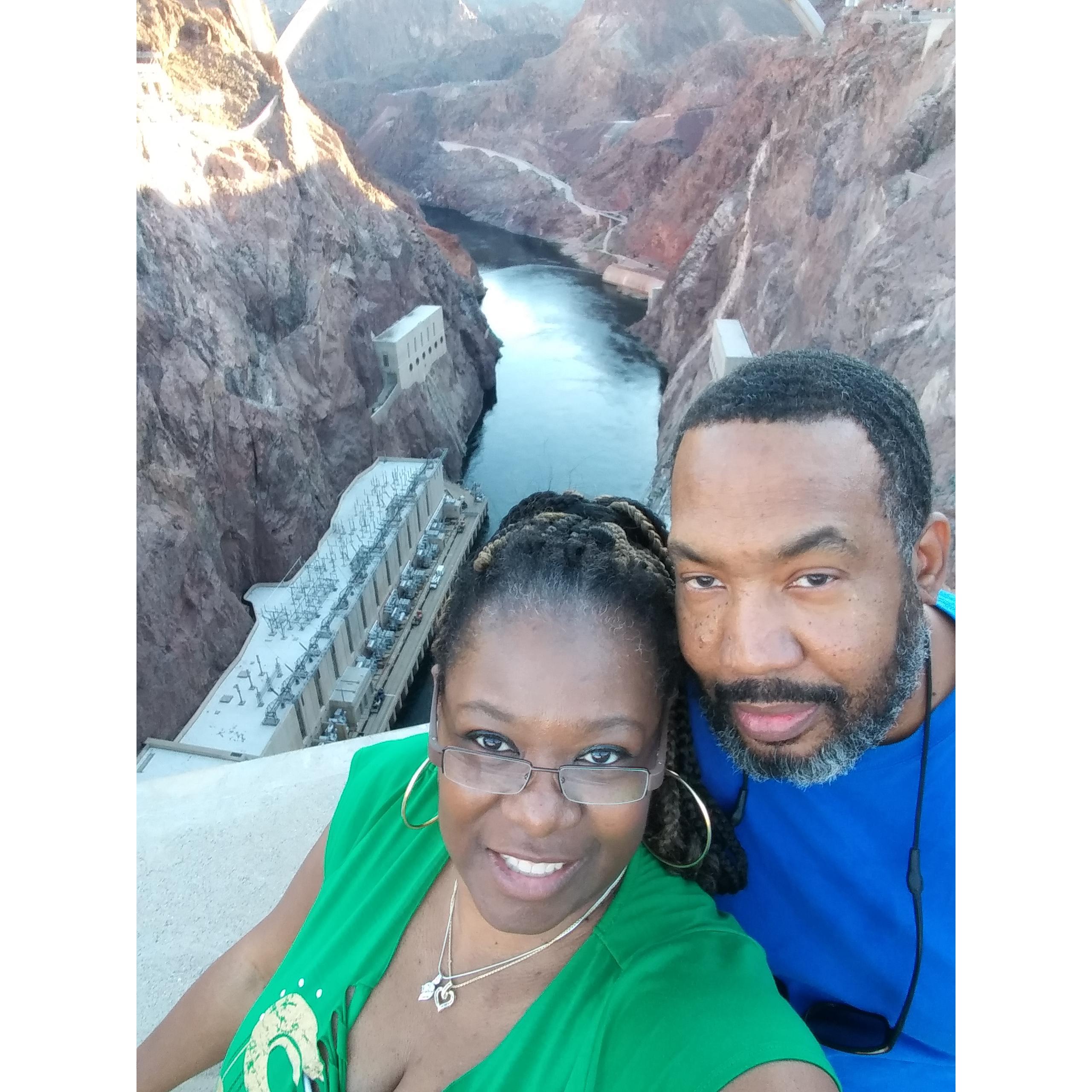 Standing on the Hoover Dam 2019