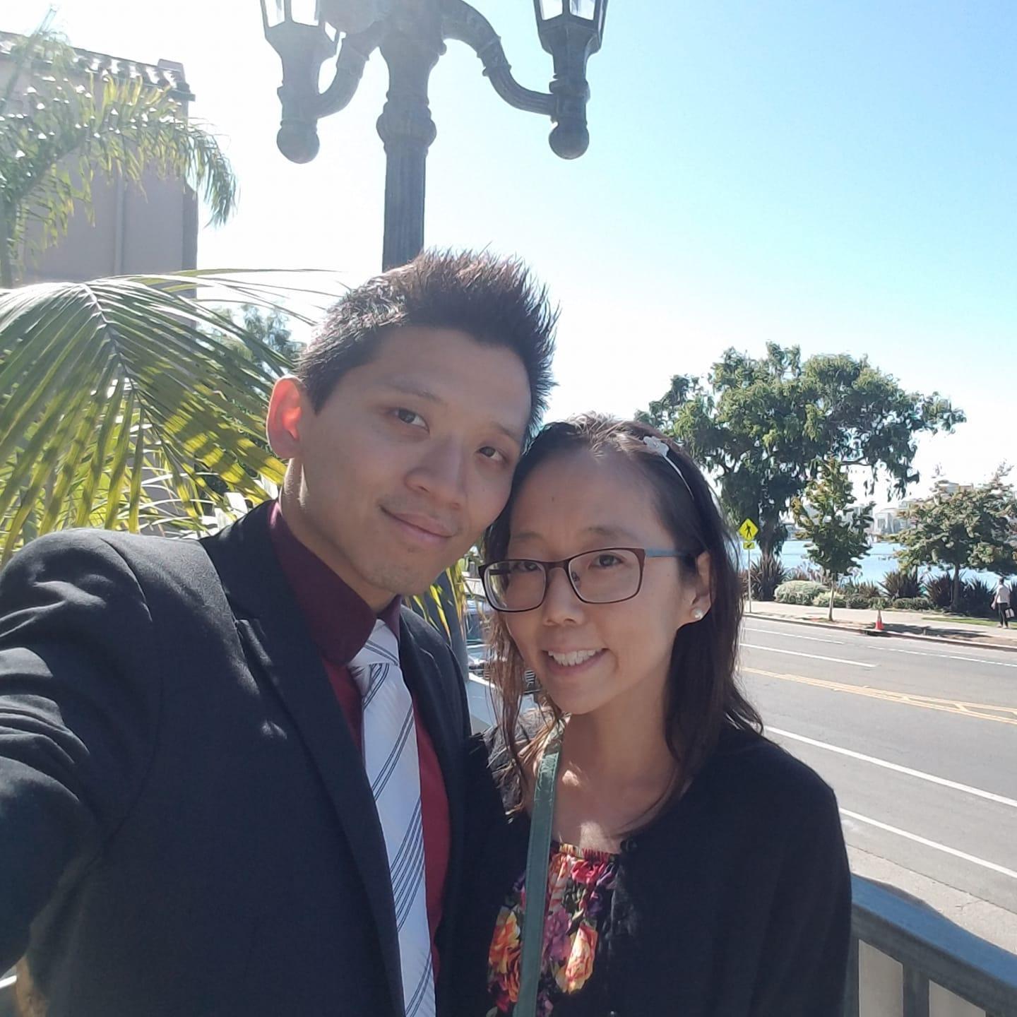 At Dan and Tiffany's wedding
