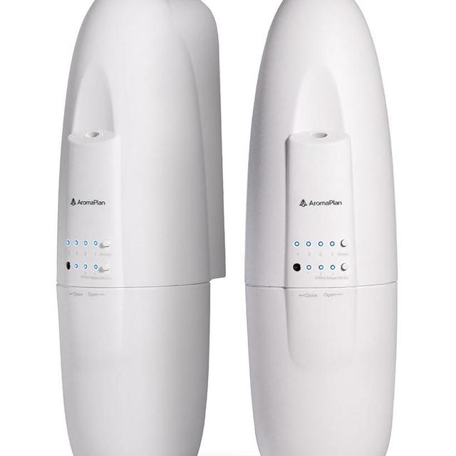 AROMAPLAN Portable Diffuser - 2 Pack - Up to 500 Sq. FT Coverage - Nanotechnology Plug in Oil Diffuser for Essential Oils -for Home and Office - Wall Silent & Waterless Oil Diffuser (White)