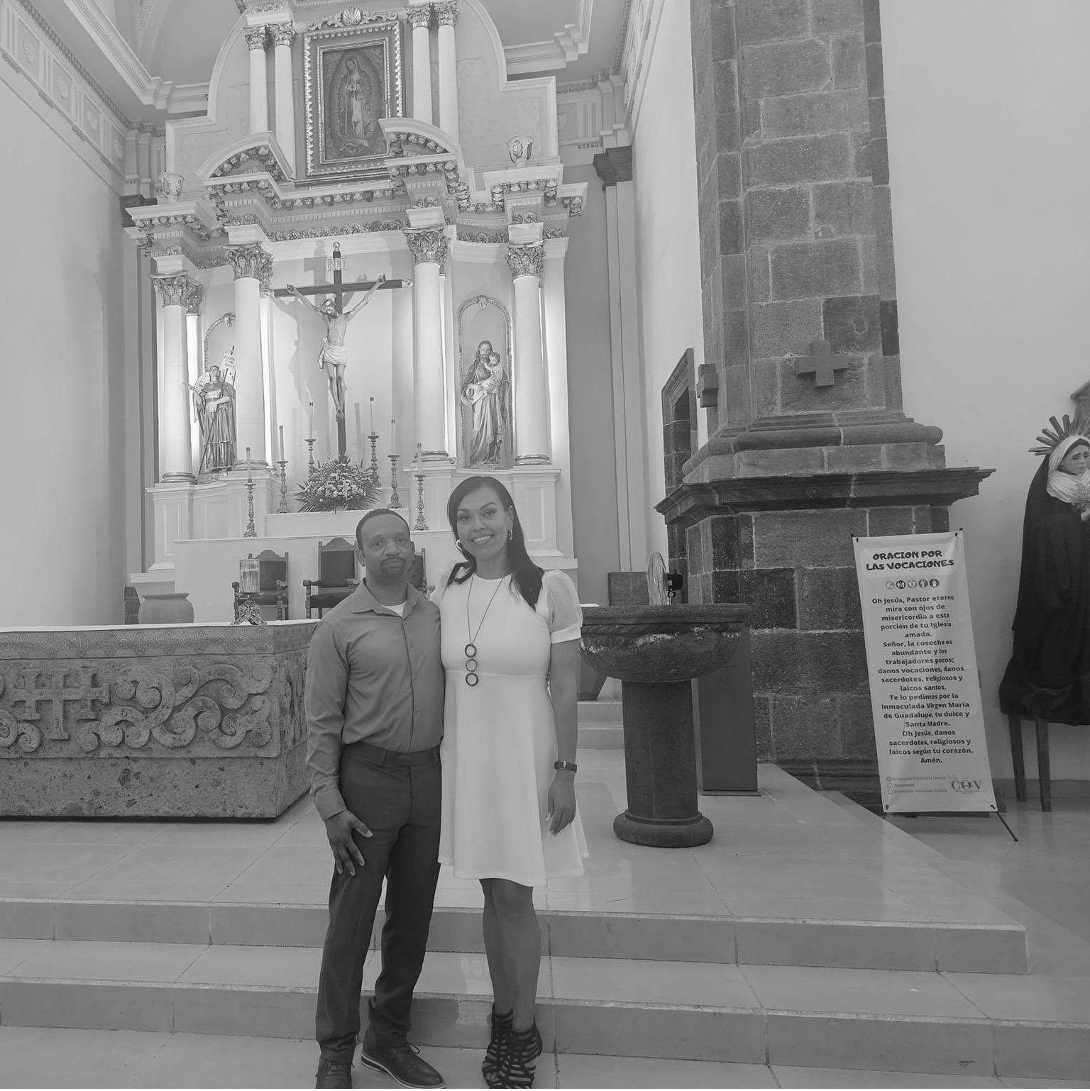 At Amelie's baptism.