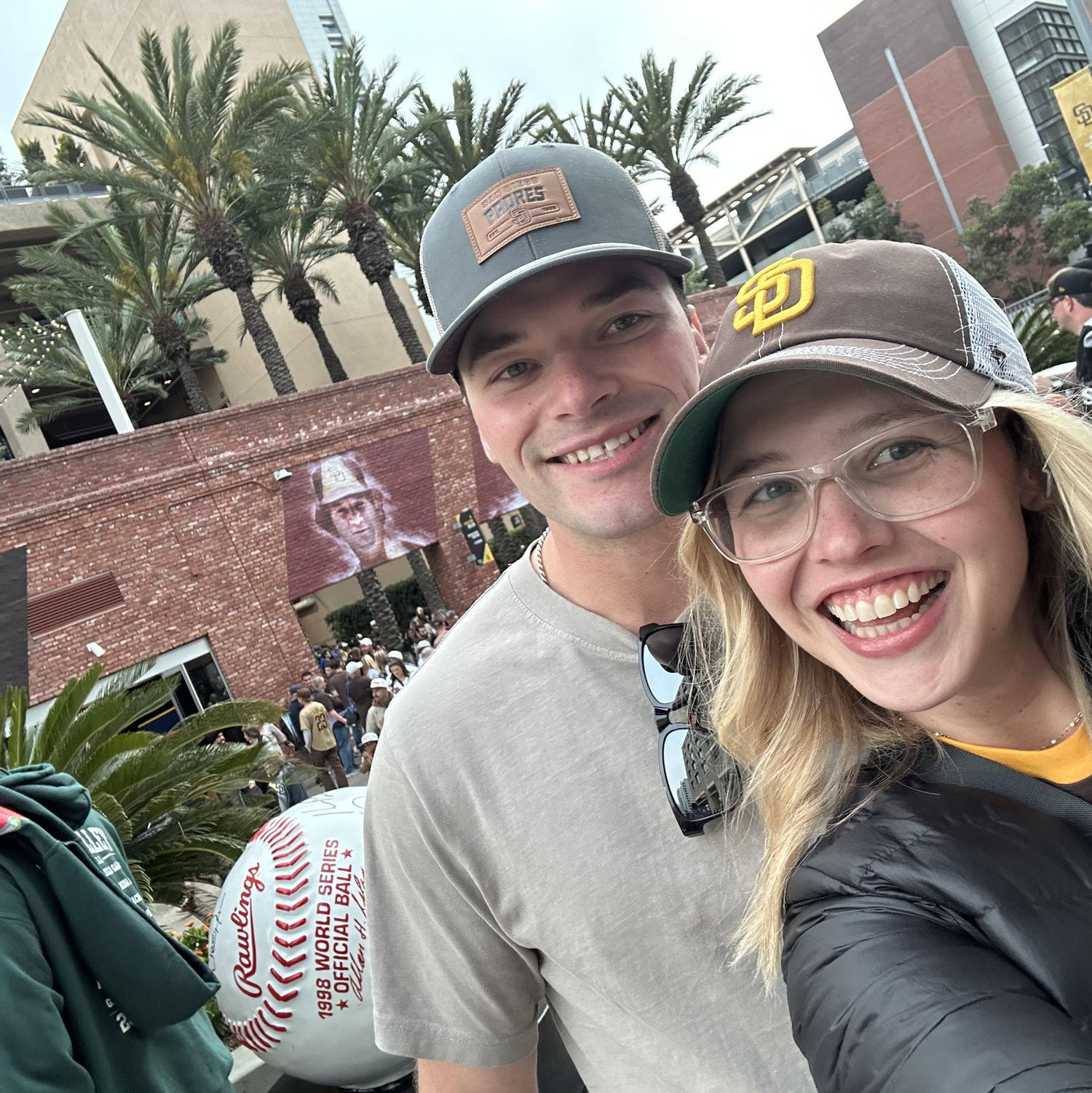 petco park watching the padres Emmas first MLB game