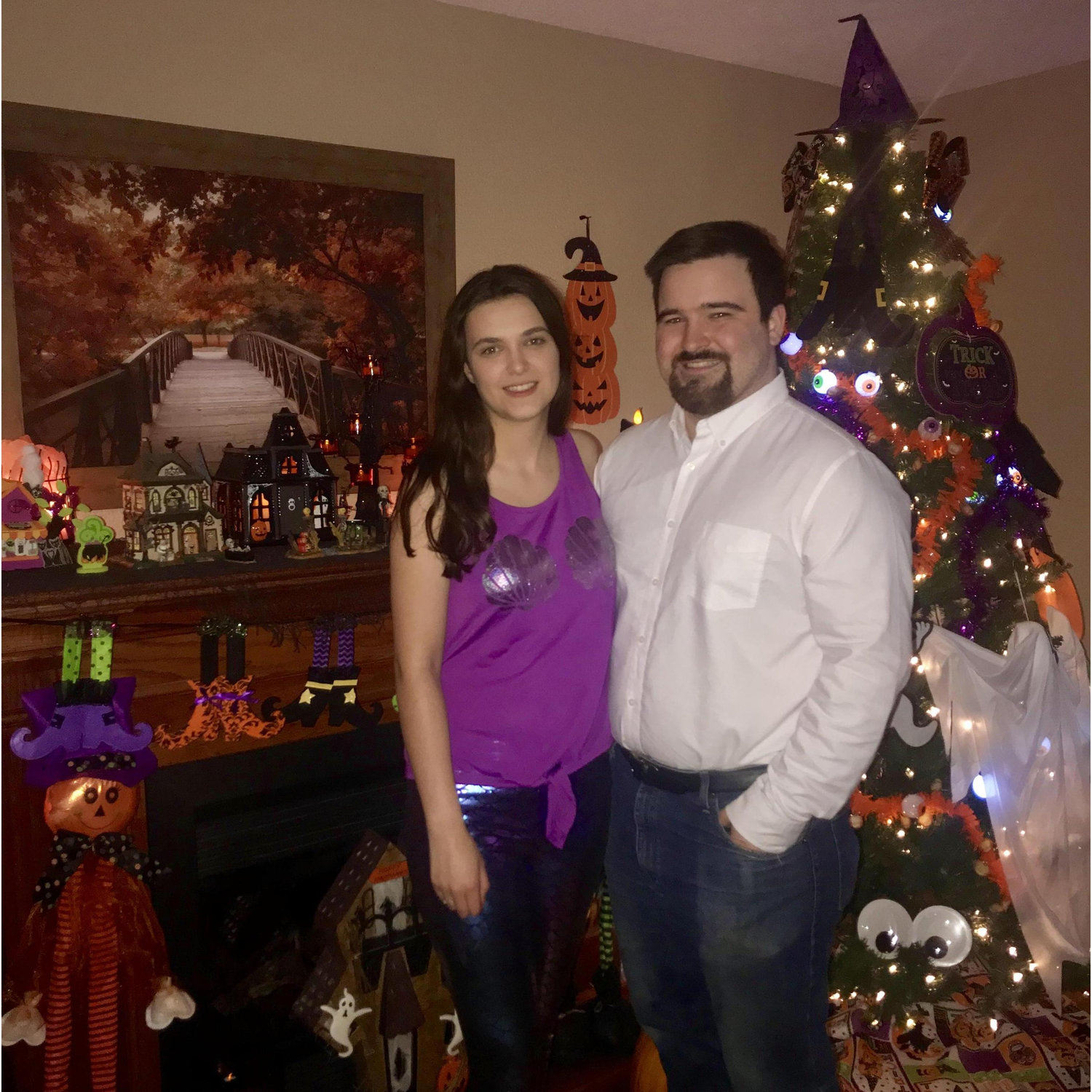 Eric and Ariel from The Little Mermaid on Halloween 2019