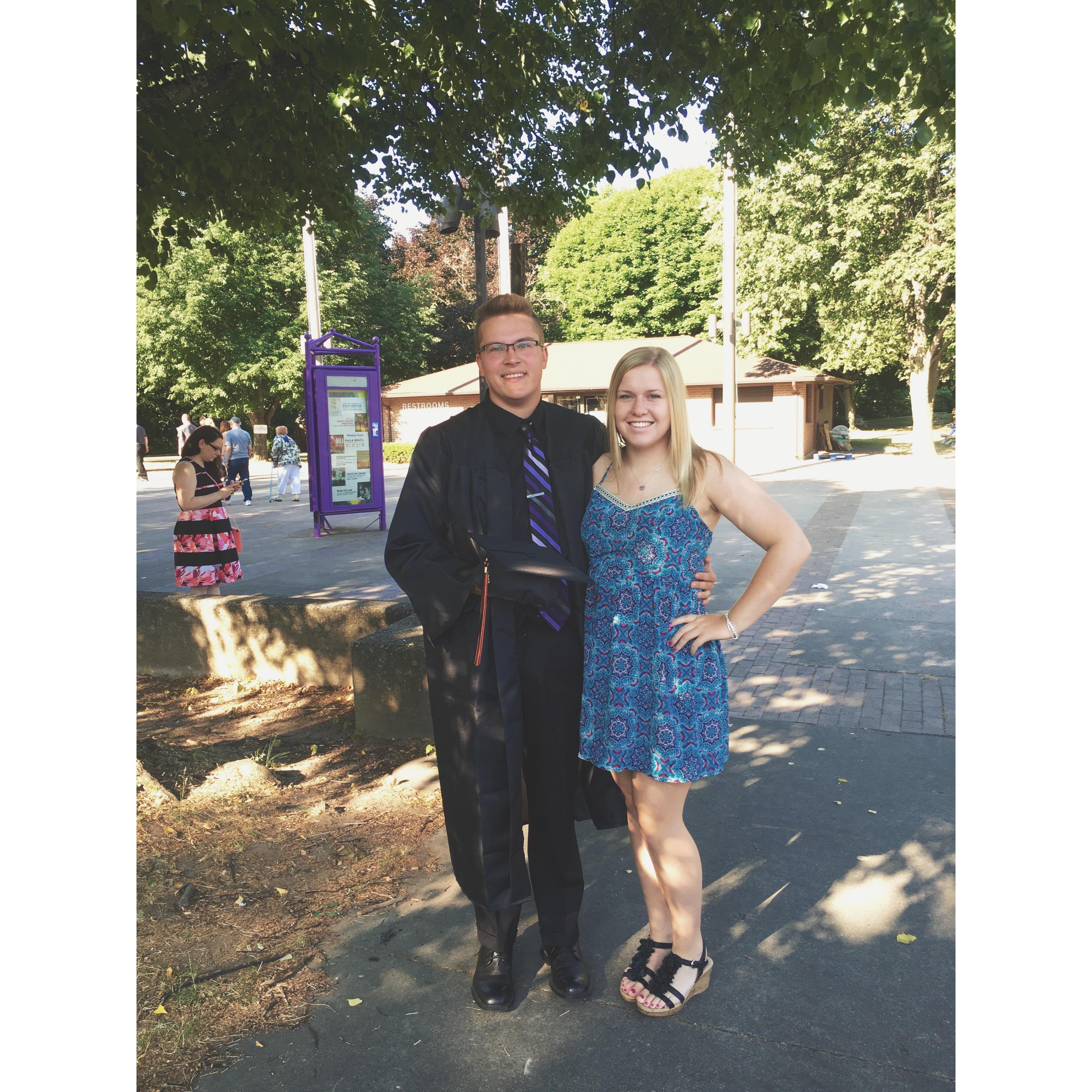 Nick graduating High School 2016