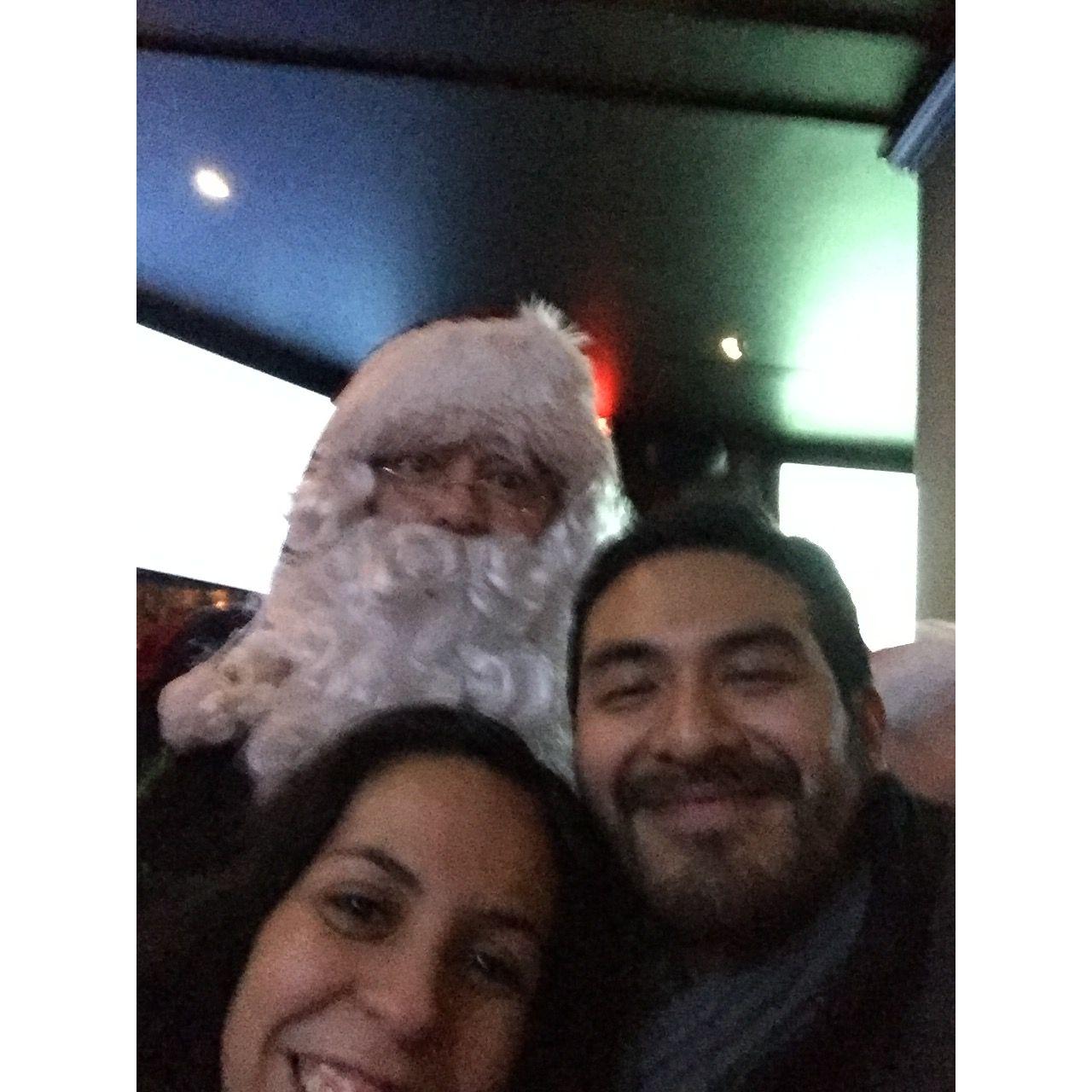 Partying with Santa!