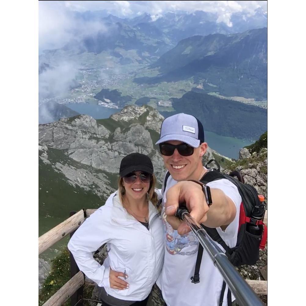 2017 - Standing atop Mt. Pilatus in Luzern, Switzerland on our 2nd RIFT soccer trip