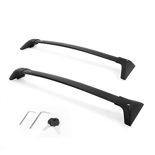 Autekcomma Roof Rack Cross Bars for Toyota RAV4 2019 -2021 (Not Fit Models for Adventure/TRD Off-Road). Anti-Theft Lock Mechanism Black Matte Aluminum Anti-Corrosion crossbars