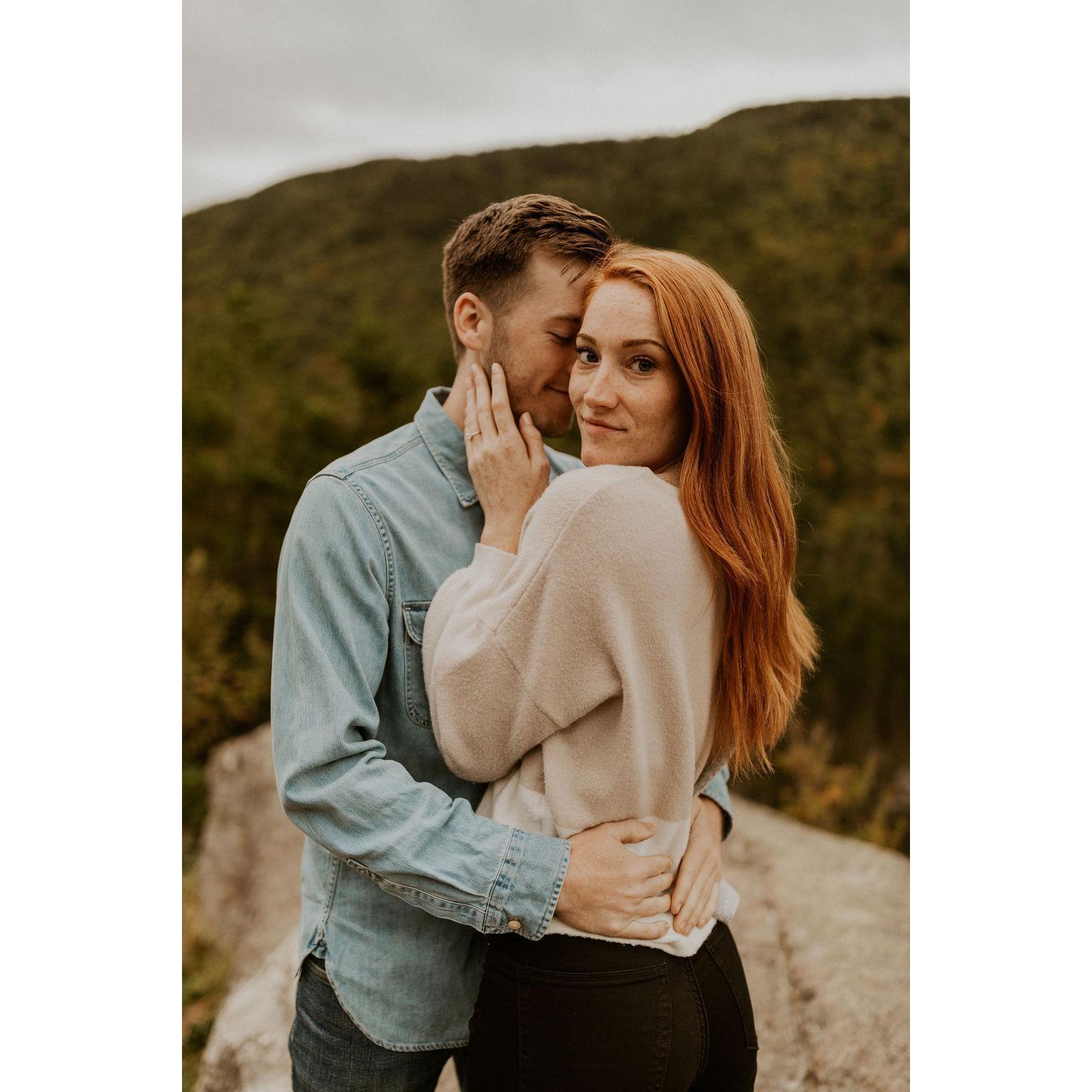 Engagement photoshoot in Crawford Notch NH, 2021
