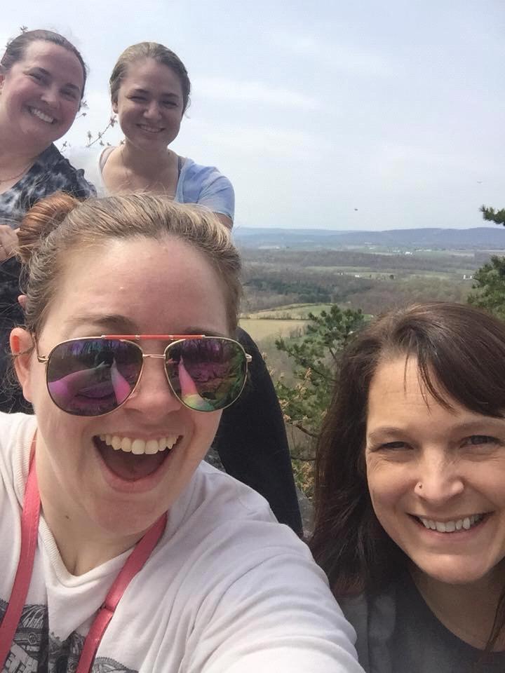 Cathryn, Joanne, Laura & Susan on Sugarloaf Mtn April 22, 2018