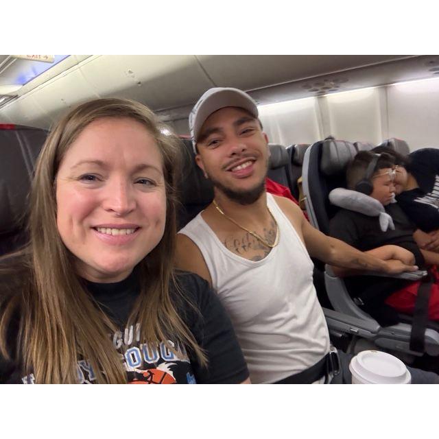 First Flight together as a family