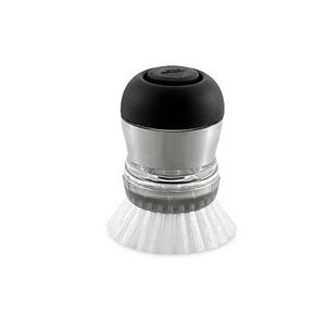OXO SteeL™ Soap Squirting Palm Brush