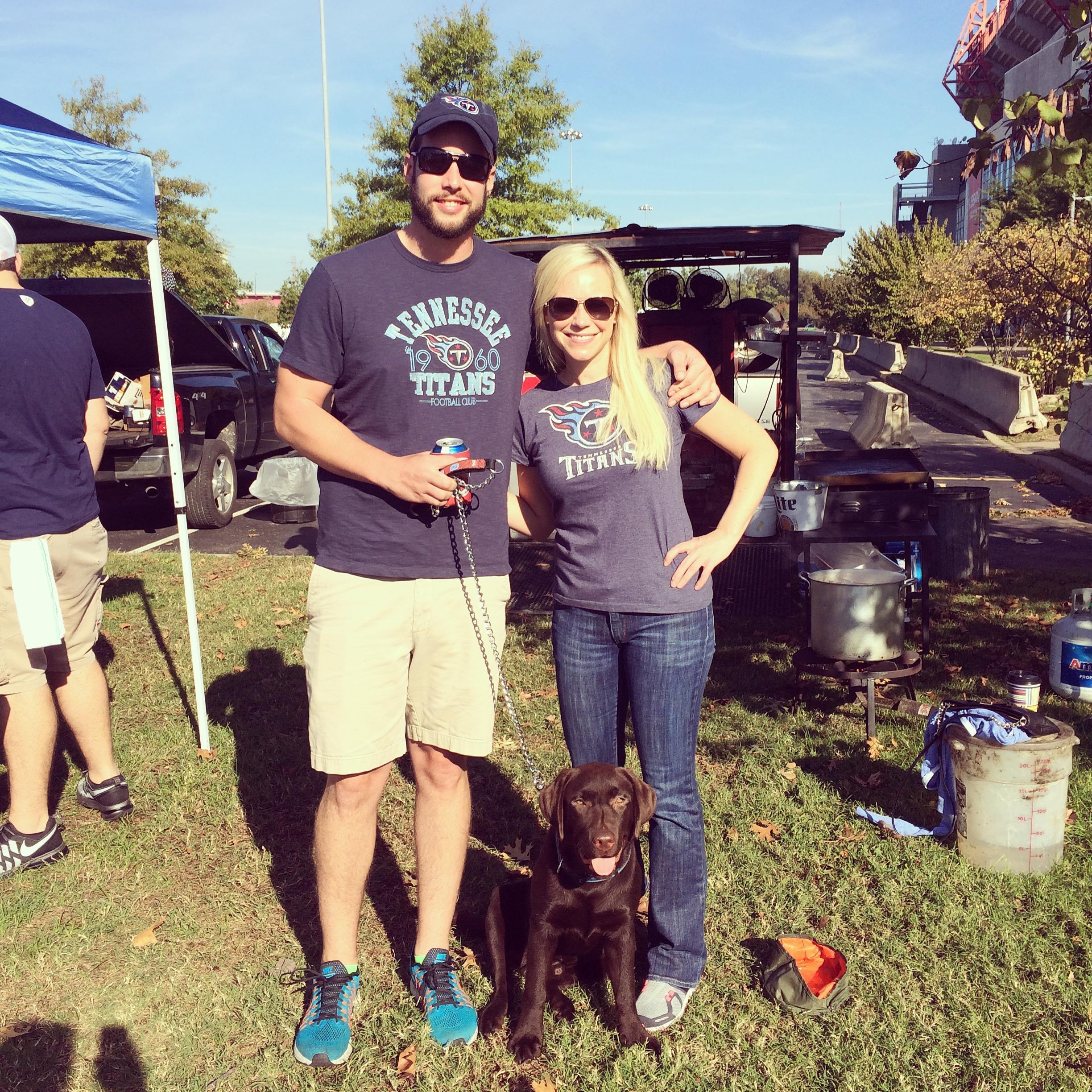 At the Titan's tailgate - a Fall Sunday tradition!