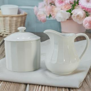 Panel Sugar Bowl & Creamer Set