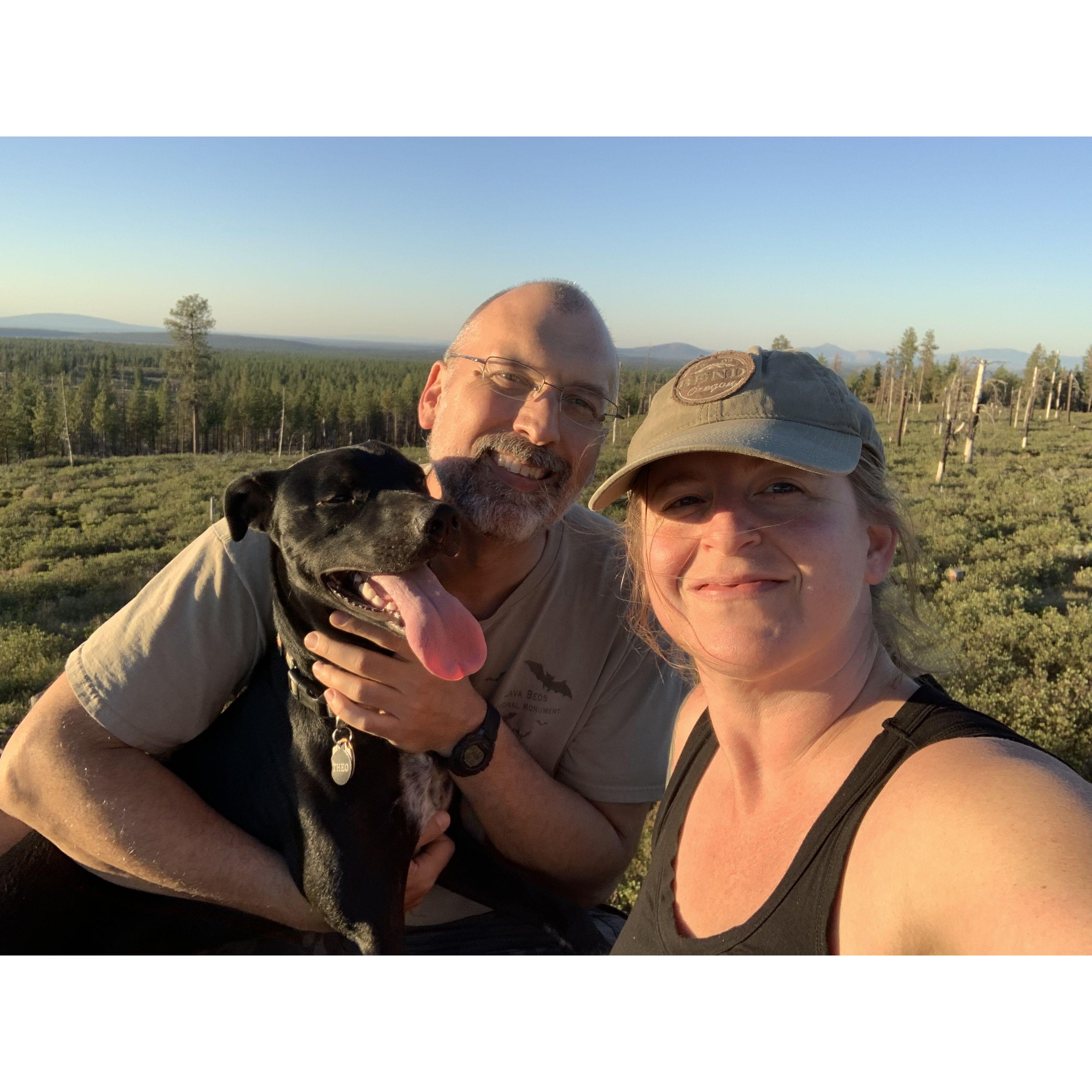 Out for a hike with the family