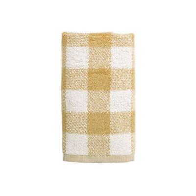 Bee & Willow™ Home Gingham Dobby Hand Towel in Tan