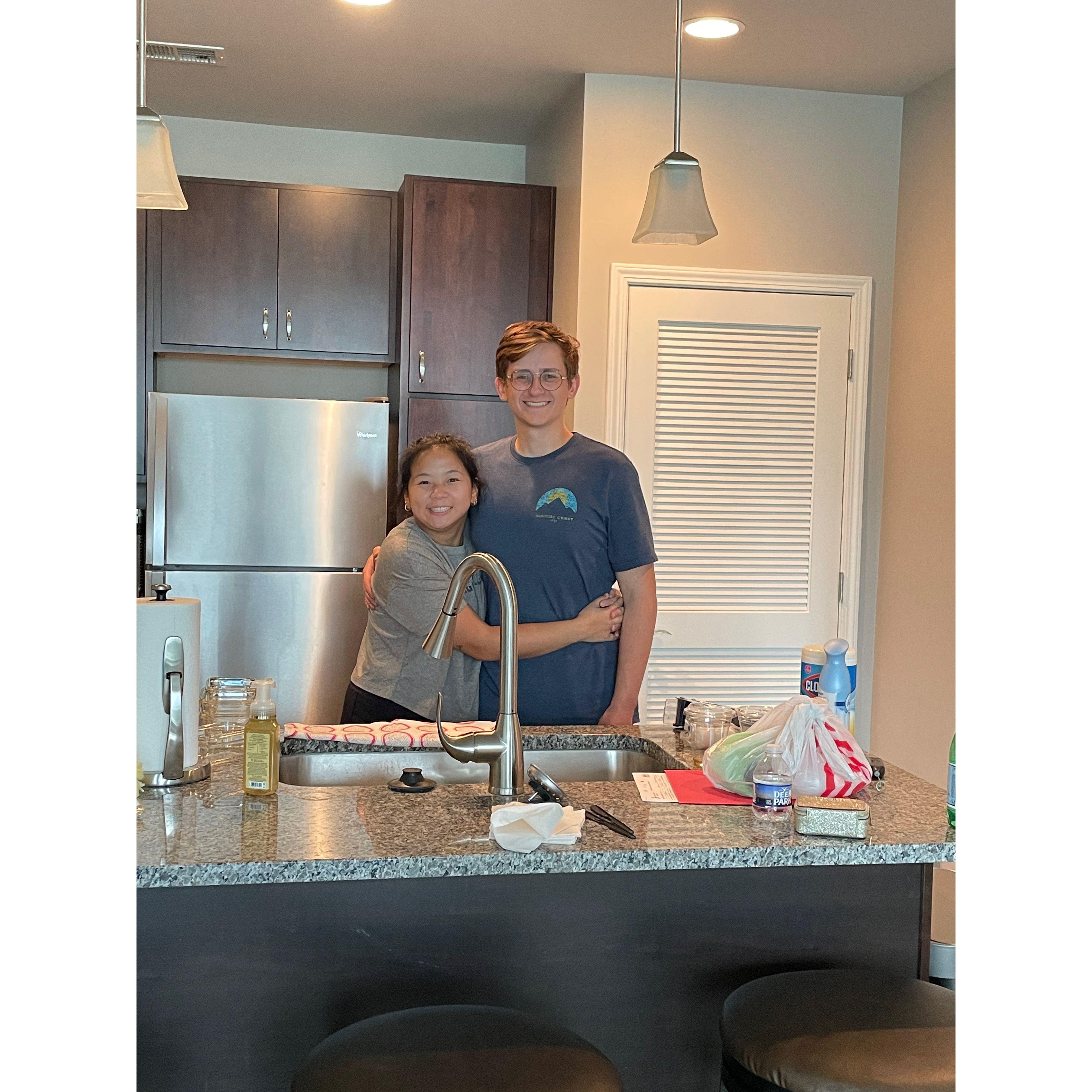 We moved in to our very first place together last August !