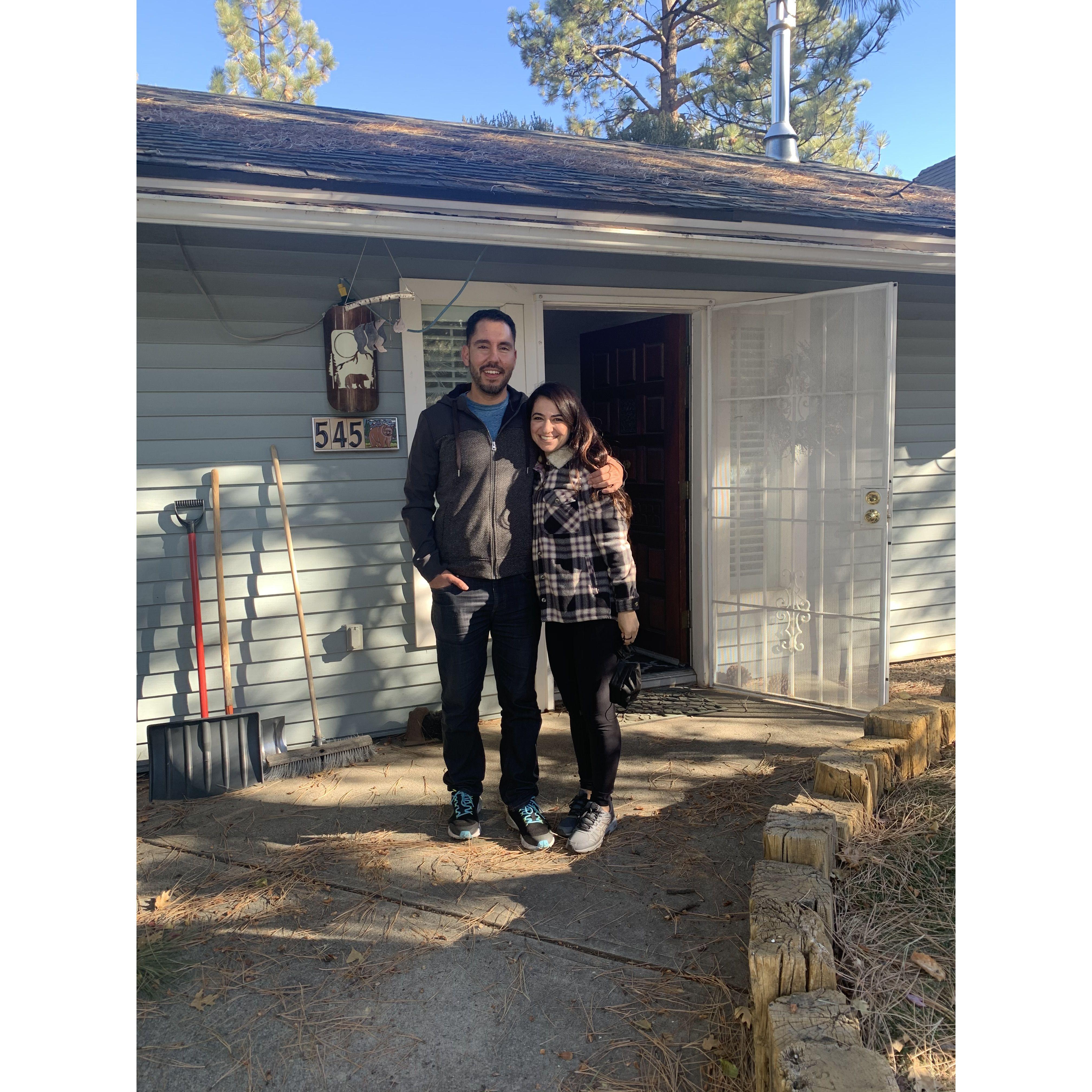 The day we closed on our Big Bear home- Dec 2020.