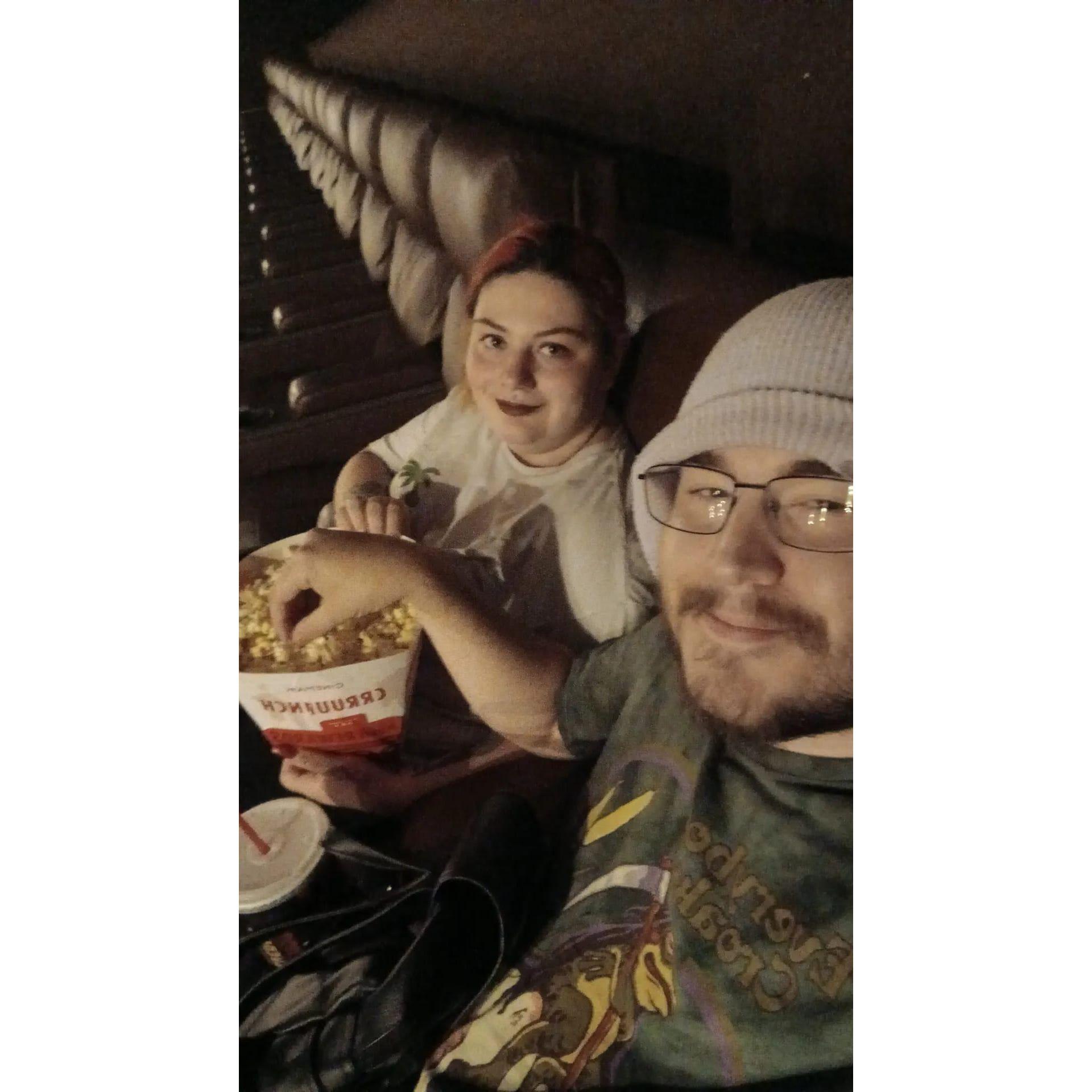 One of our many fun movie date nights!