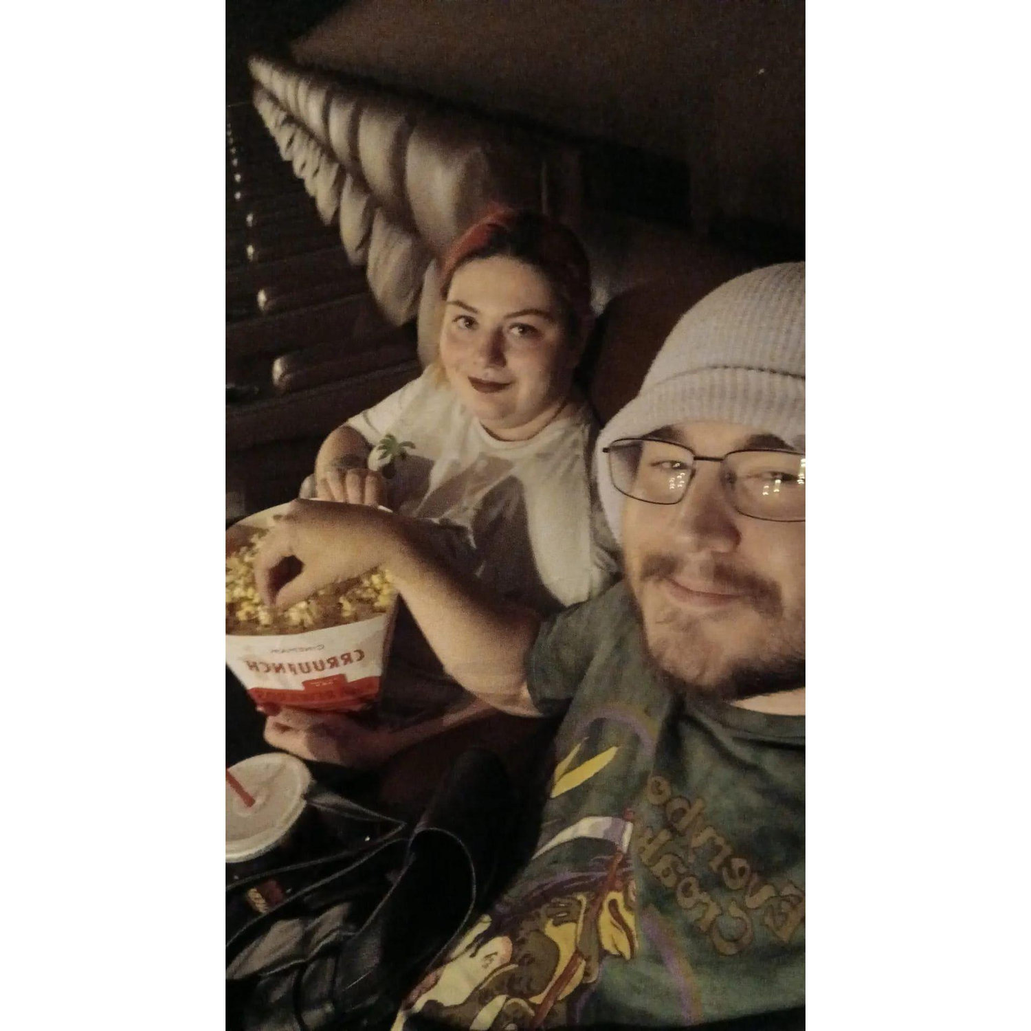 One of our many fun movie date nights!