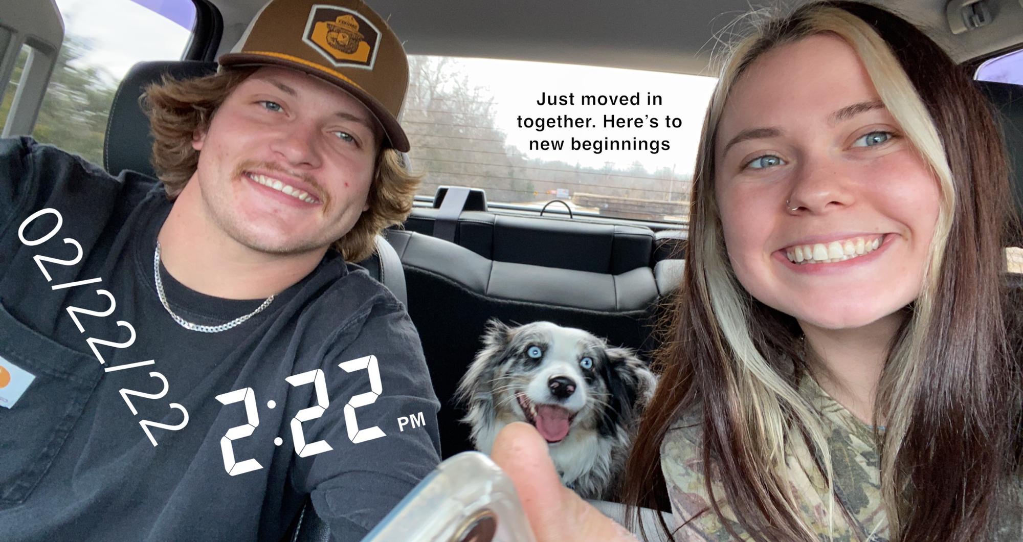 Moved in together on 2/22/22