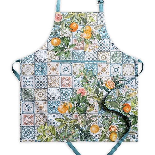 Maison d' Hermine 100% Cotton Kitchen Apron with an Adjustable Neck with Long Ties for Women Men Chef