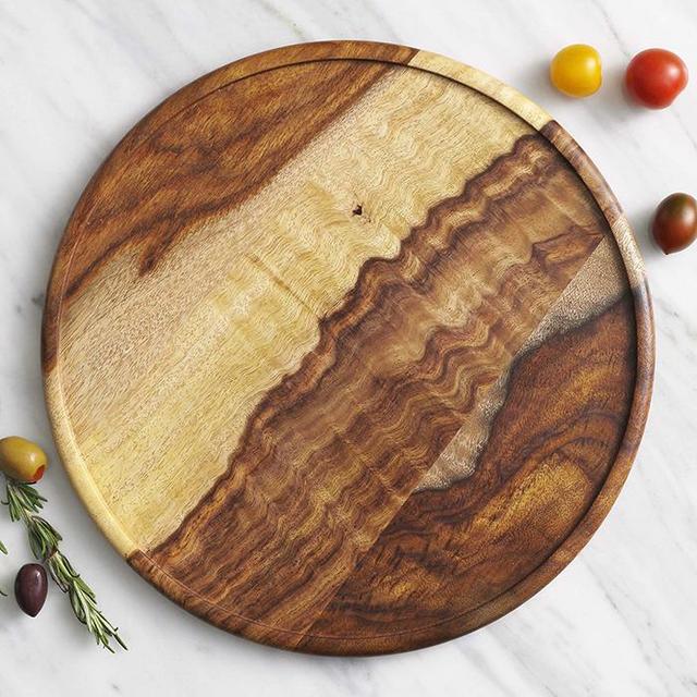 Shesham Multi-Grain Round Tray