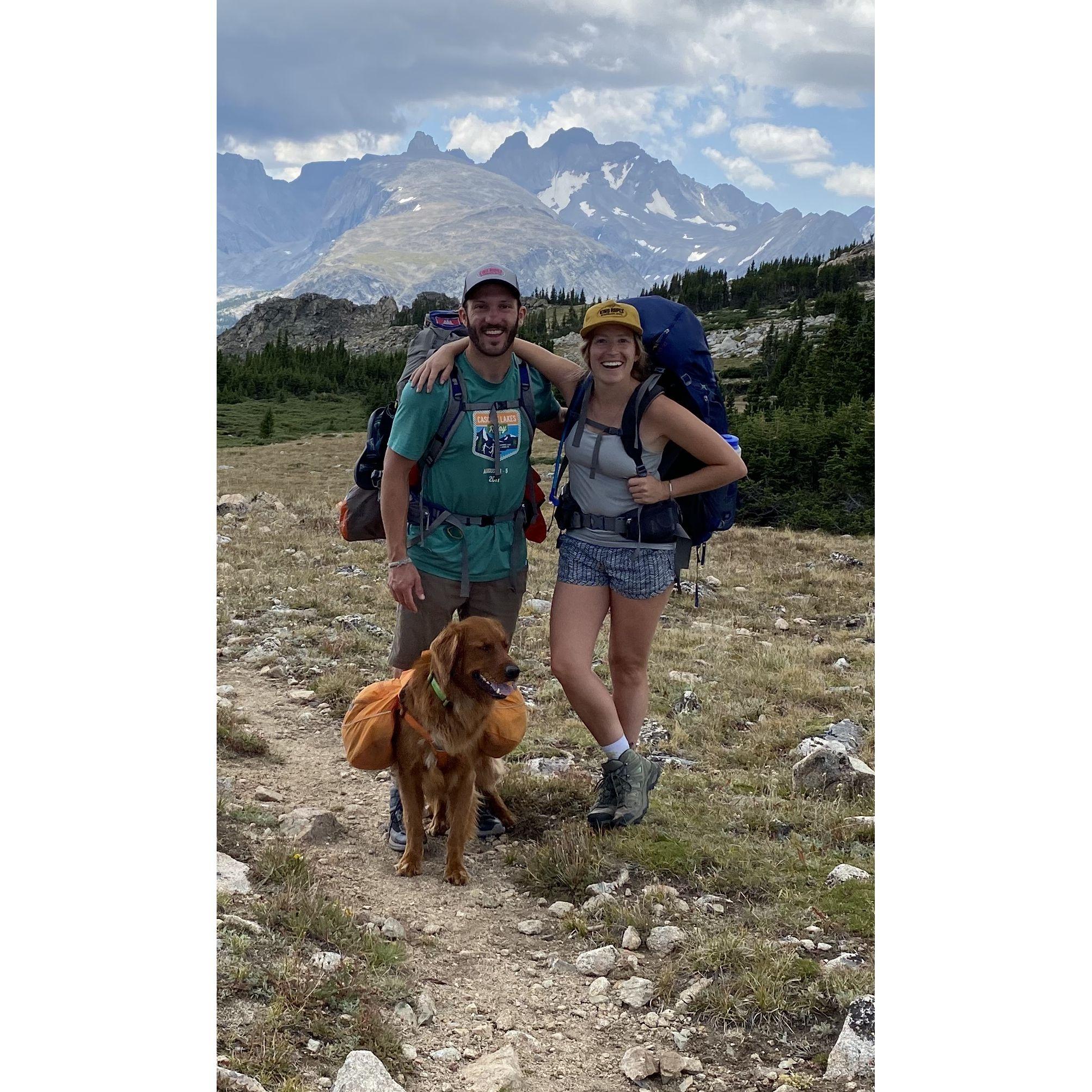 Backpacking in Wyoming.