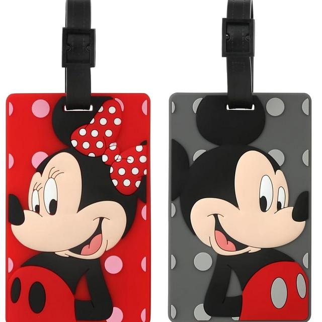Cute Silicone Luggage Tags, Bag Tag Travel ID Labels Tag for Baggage Suitcases Bags (Cute Cartoon)