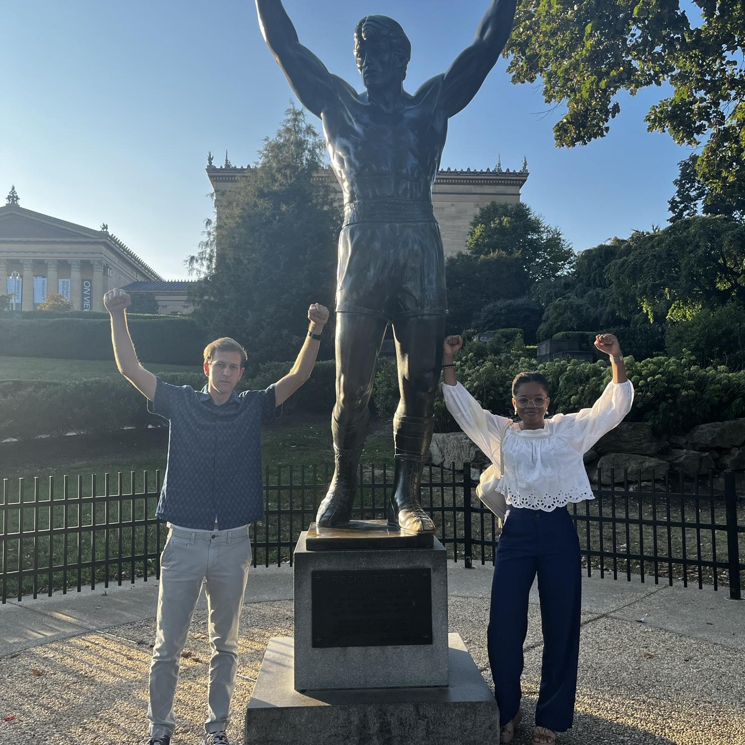 Our Rocky pose