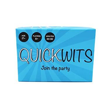 Quickwits Party Card Game -- A Fun and Social Adult Tabletop Game